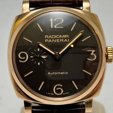 Panerai Radiomir 1940 PAM 00573 45mm Rose gold Brown 2