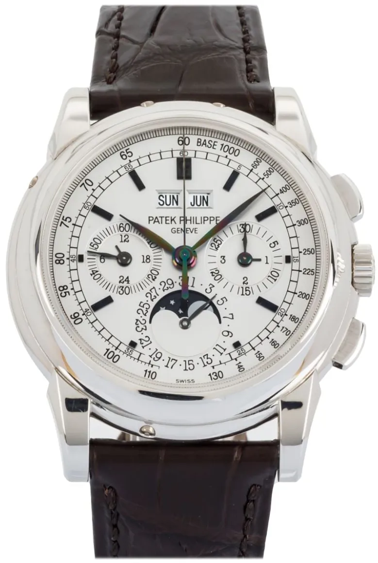 Patek Philippe Perpetual Calendar Chronograph 5970G-001 40mm White gold Silver