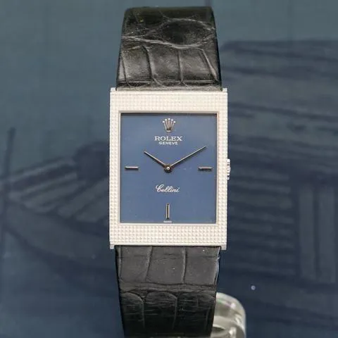 Rolex Cellini King Midas 4127 32mm White gold Blue