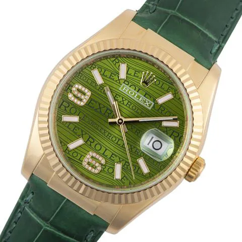 Rolex Datejust 116138 36mm Yellow gold Green 1