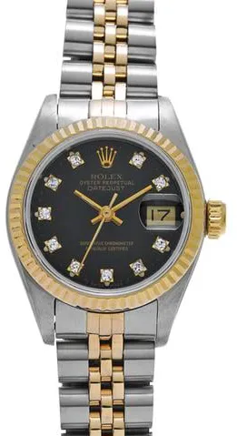 Rolex Datejust 69173G 26mm Stainless steel Black