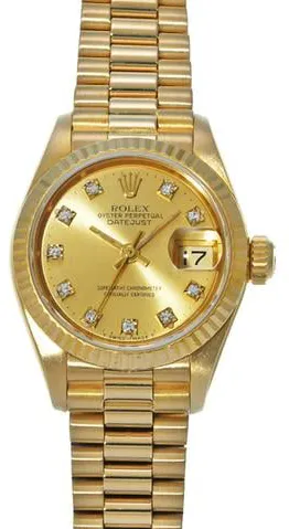 Rolex Datejust 69178G 26mm Yellow gold Champagne