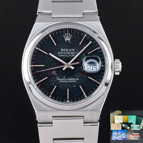 Rolex Datejust Oysterquartz 17000 36mm Stainless steel Black