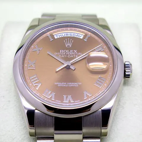 Rolex Day-Date 36 118209 36mm White gold Brown 2