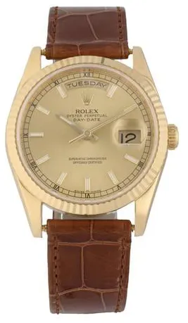 Rolex Day-Date 36 118238 36mm Yellow gold Champagne