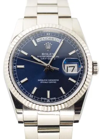 Rolex Day-Date 36 118239 36mm White gold Silver