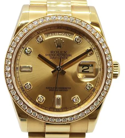 Rolex Day-Date 36 118348A 36mm Yellow gold Champagne