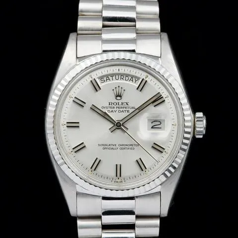 Rolex Day-Date 36 18039 36mm White gold Silver