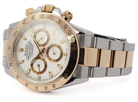 Rolex Daytona 116523 40mm Yellow gold and Stainless steel White 3