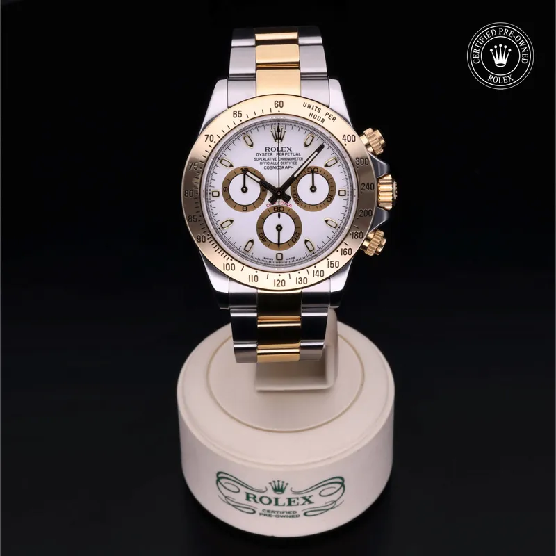 Rolex Daytona 116523 40mm Yellow gold and Oystersteel White 1