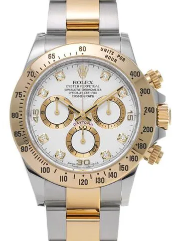 Rolex Daytona 116523G 40mm Stainless steel White