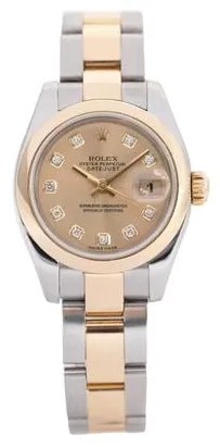 Rolex Lady-Datejust 179163 26mm Yellow gold and Stainless steel White 2