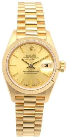 Rolex Lady-Datejust 69178 26mm Yellow gold Champagne 7