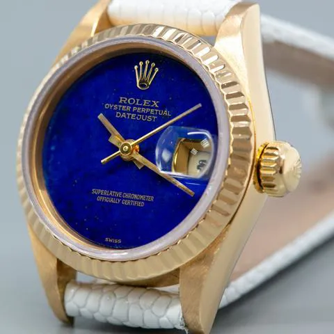 Rolex Lady-Datejust 69178 26mm Yellow gold Blue 2