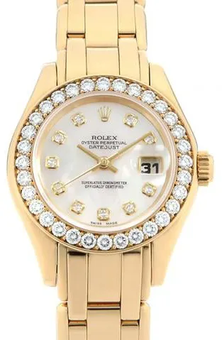 Rolex Lady-Datejust Pearlmaster 69298NG Yellow gold Rose