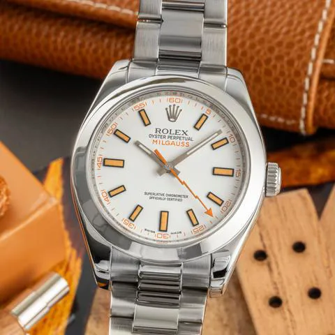 Rolex Milgauss 116400 40mm Stainless steel White