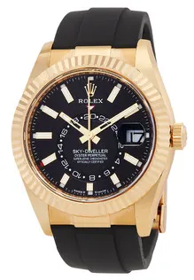 Rolex Sky-Dweller 336238-0002 Yellow gold Black