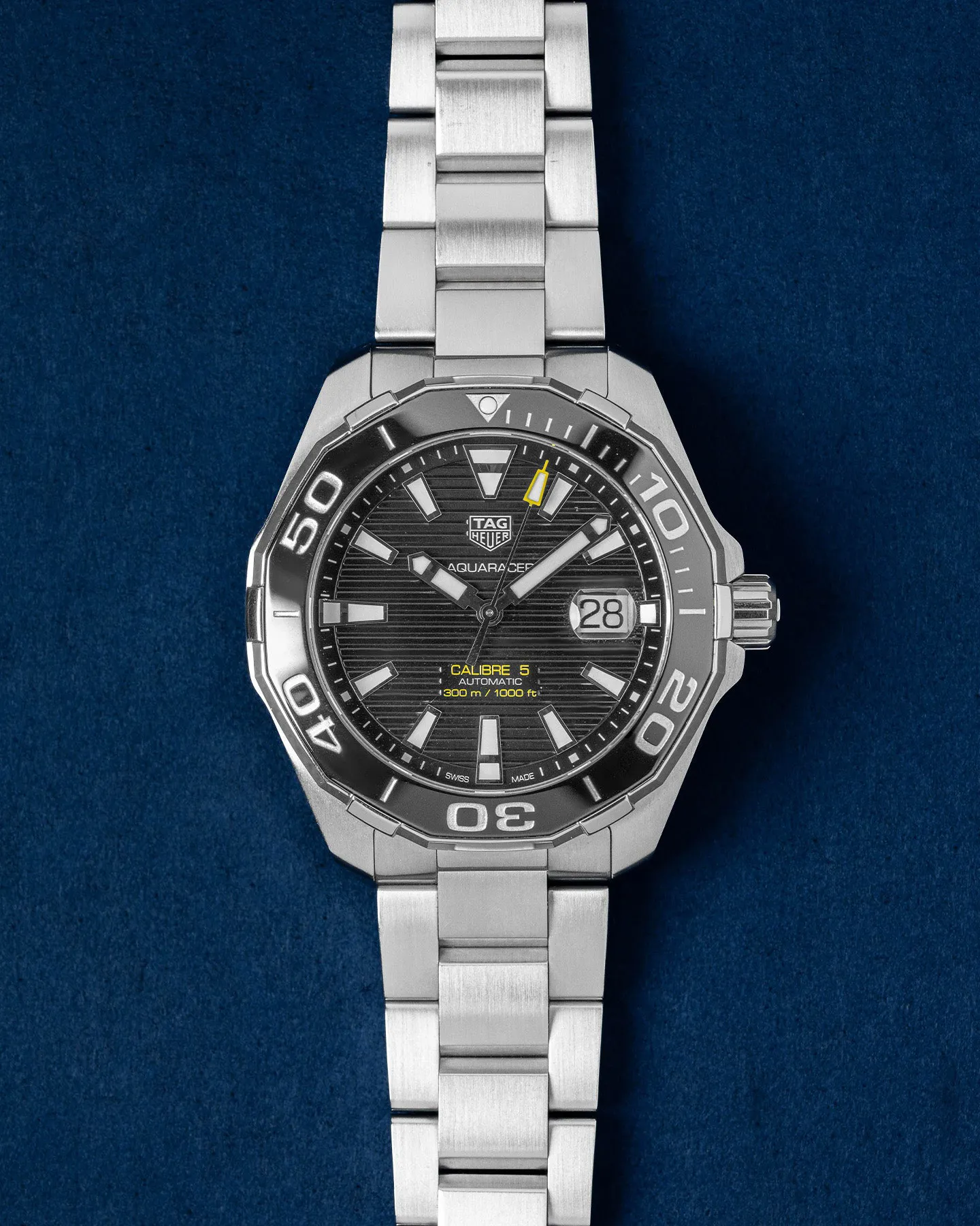 TAG Heuer Aquaracer WAY201A 41mm Stainless steel Black