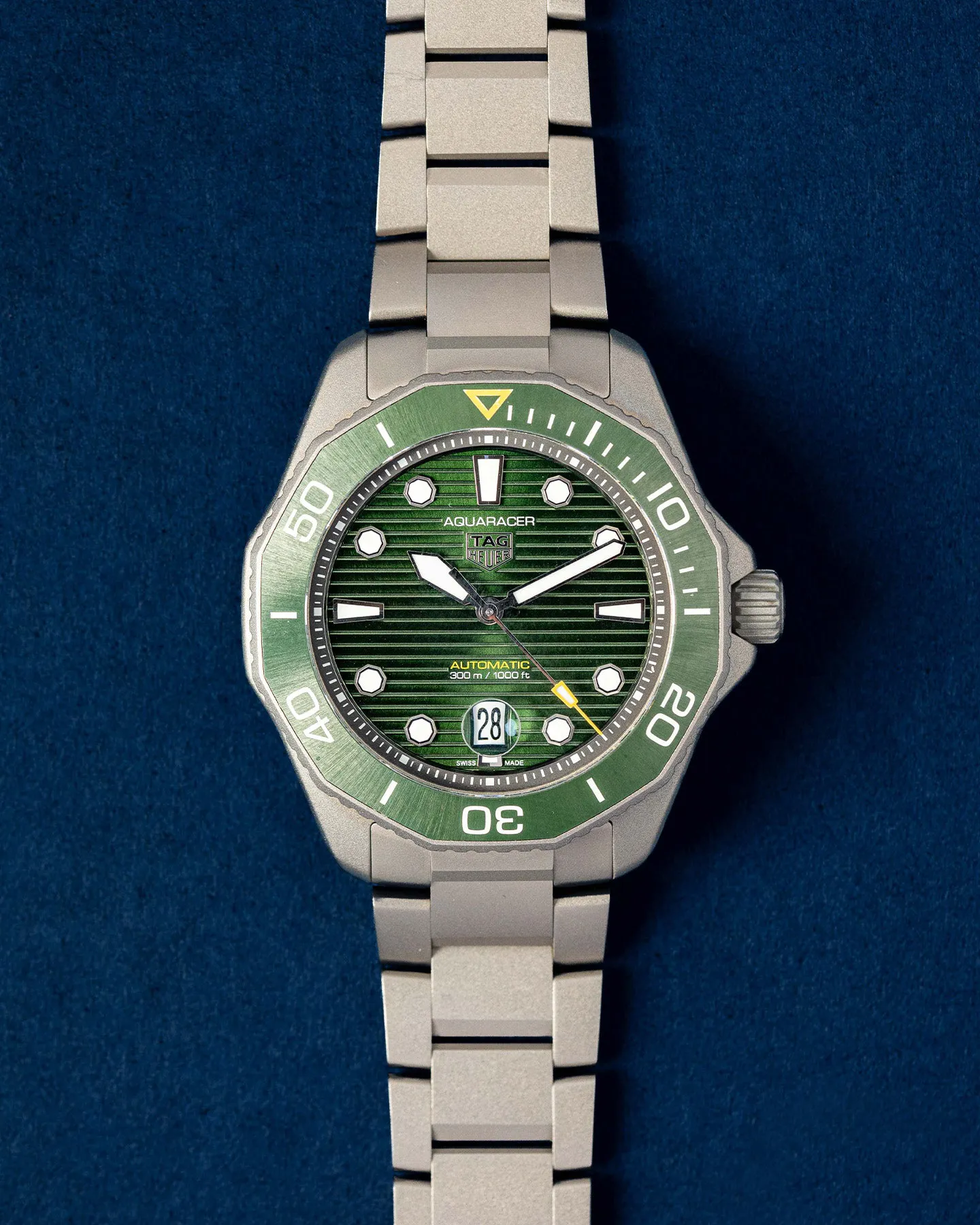 TAG Heuer Aquaracer WBP208B 43mm Titanium (Ti) Green