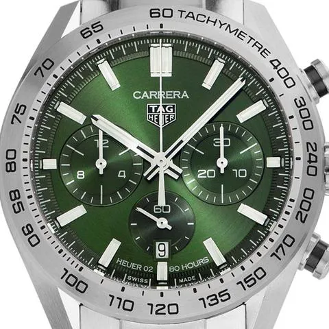 TAG Heuer Carrera CBN2A10.BA0643 44mm Stainless steel Green