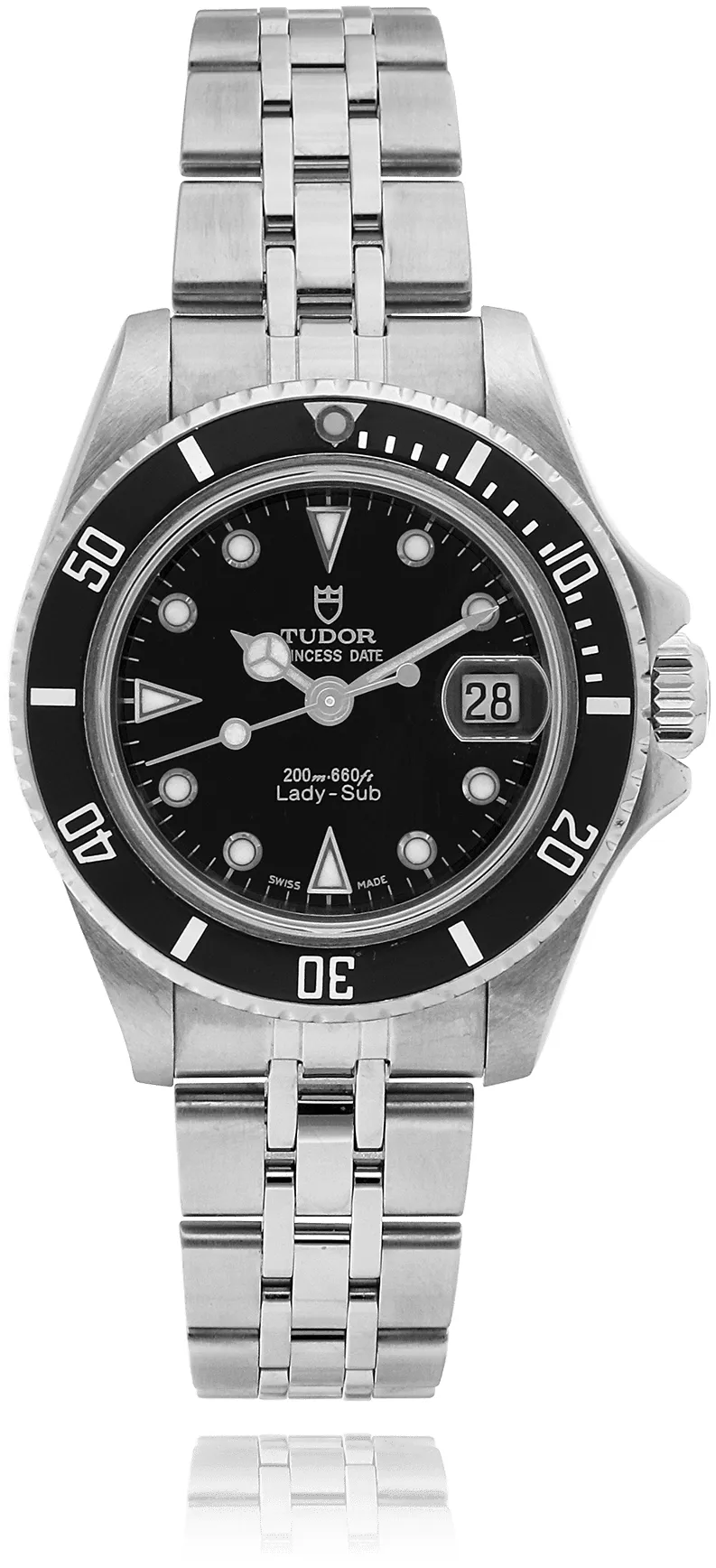 Tudor Prince Oysterdate 96090 27mm Stainless steel Black