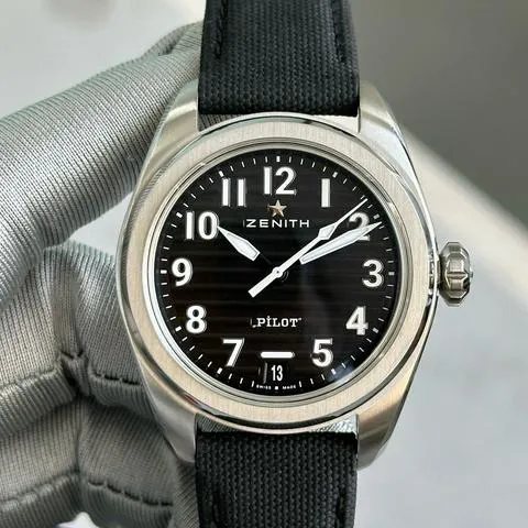 Zenith Pilot 03.4000.3620/21.I001 40mm Stainless steel Black