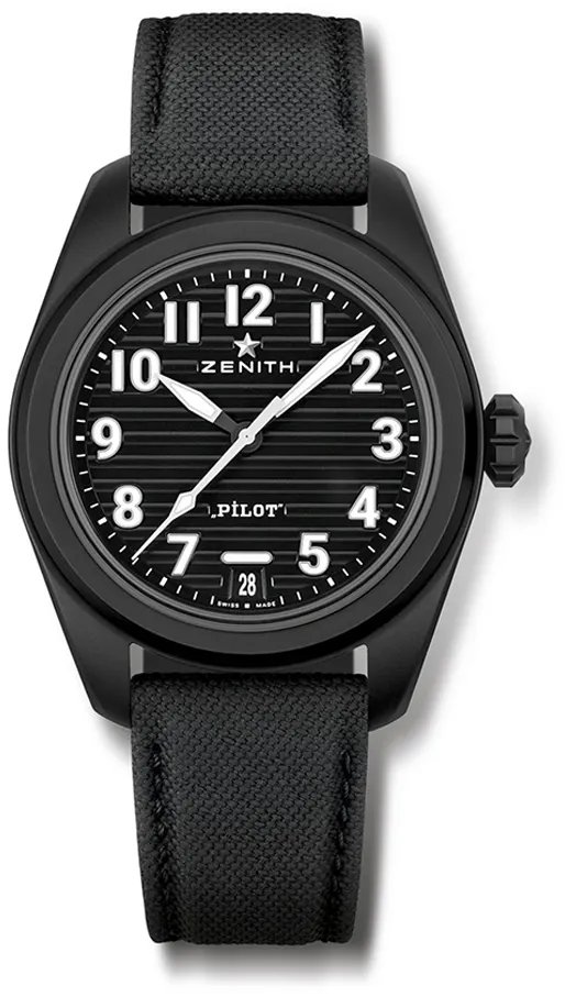 Zenith Pilot 49.4000.3620/21.I001 40mm Black ceramic Black