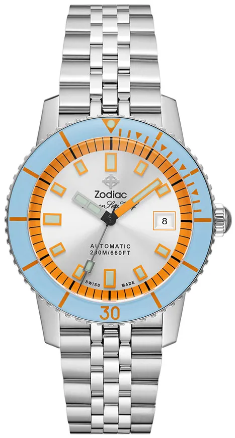 Zodiac Sea Wolf ZO9304 40mm Stainless steel Silver