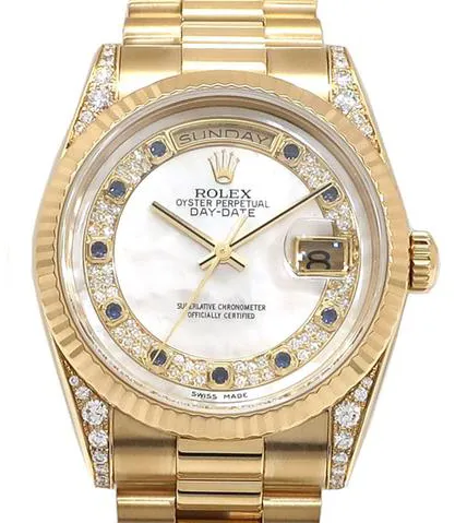 Rolex Day-Date 36 118338 36mm Yellow gold Mother-of-pearl