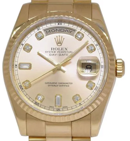 Rolex Day-Date 36 118238 36mm Yellow gold Champagne