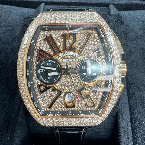 Franck Muller Vanguard V45CCDT 44mm Rose gold Blue