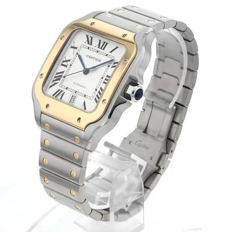 Cartier Santos W2SA0006 48mm Yellow gold and Stainless steel Silver 1