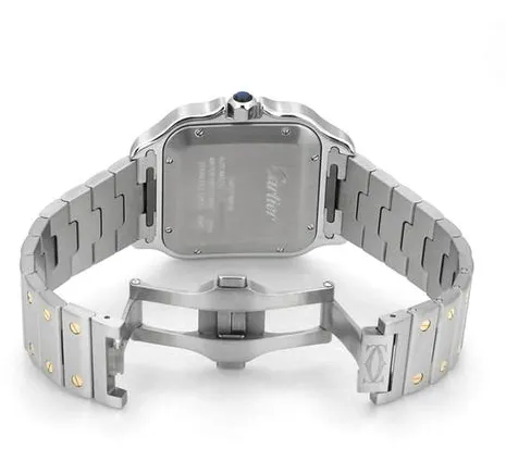 Cartier Santos W2SA0006 48mm Yellow gold and Stainless steel Silver 3