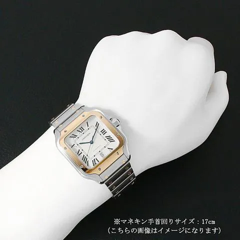 Cartier Santos W2SA0006 48mm Yellow gold and Stainless steel Silver 4