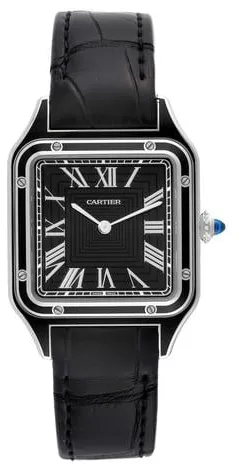 Cartier Santos Dumont WSSA0046 43.5mm Stainless steel Black 1