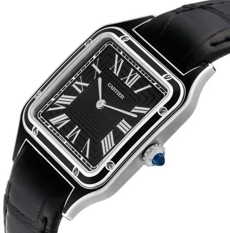 Cartier Santos Dumont WSSA0046 43.5mm Stainless steel Black 2