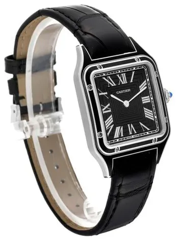 Cartier Santos Dumont WSSA0046 43.5mm Stainless steel Black 7