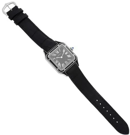 Cartier Santos Dumont WSSA0046 43.5mm Stainless steel Black 11