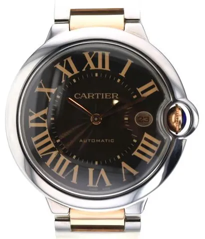 Cartier Ballon Bleu 42mm 3001 42mm Stainless steel Brown