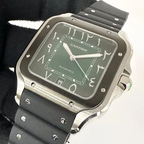 Cartier Santos WSSA0055 40mm Stainless steel Green 1