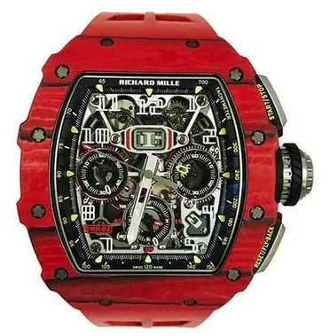 Richard Mille RM 011 RM 11-03 50mm Carbon fiber Skeletonized