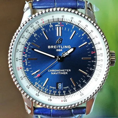 Breitling Navitimer A17325 38mm Stainless steel Blue