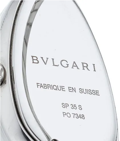 Bulgari Serpenti 35mm Stainless steel and Diamond Silver 1