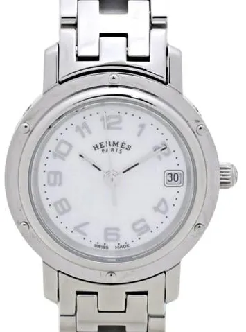 Hermès Clipper CL4.210.212 3821 24mm Stainless steel White