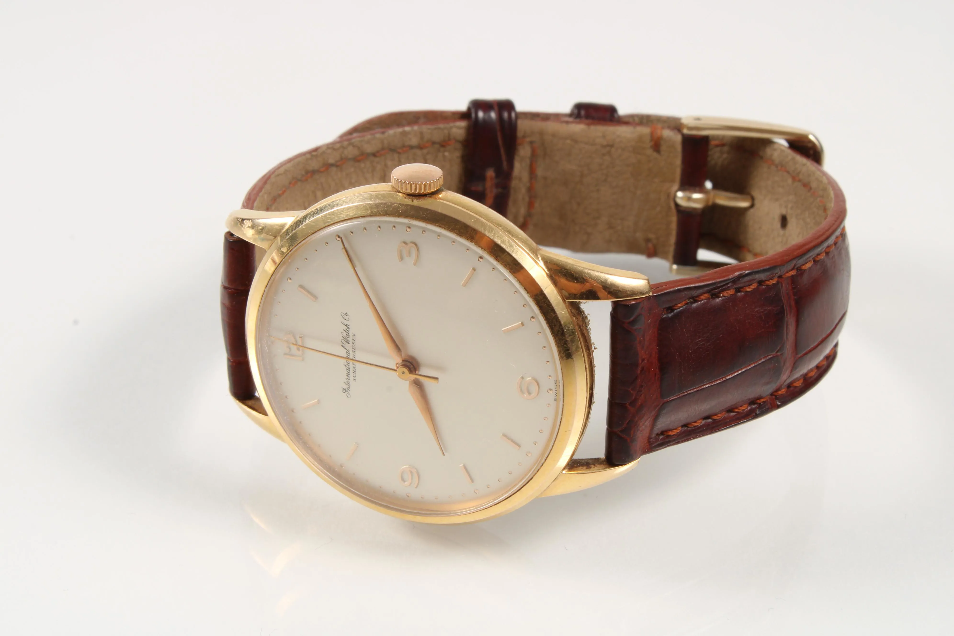 IWC 35mm Yellow gold Beige 1