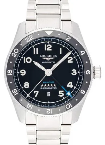 Longines Spirit L3.812.4.53.6 42mm Stainless steel Black