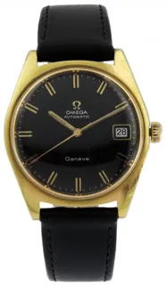 Omega 166.041 Metal and Gold-plated Black