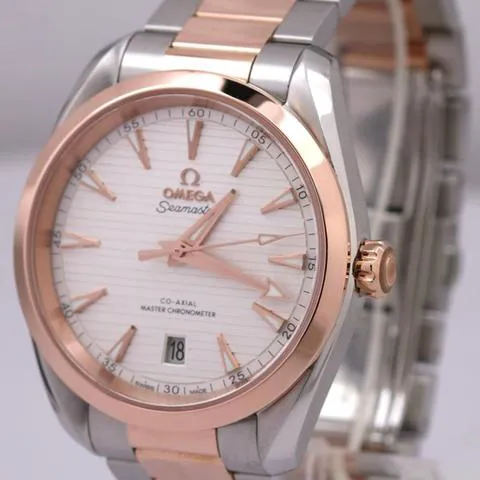 Omega Aqua Terra 220.20.38.20.02.001 38mm Yellow gold and Stainless steel Silver 2