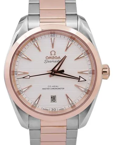 Omega Aqua Terra 220.20.38.20.02.001 38mm Yellow gold and Stainless steel Silver 7