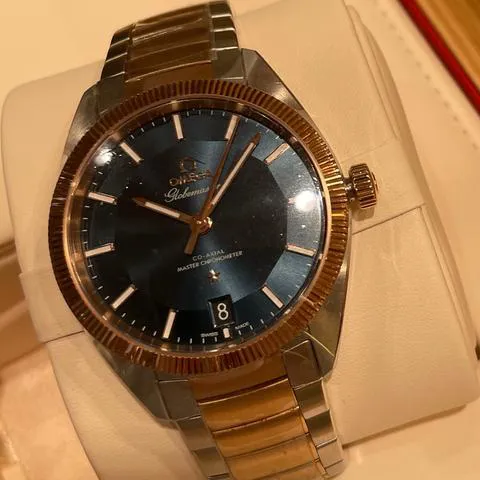 Omega Globemaster 130.20.39.21.03.001 39mm Yellow gold and Stainless steel Blue 3